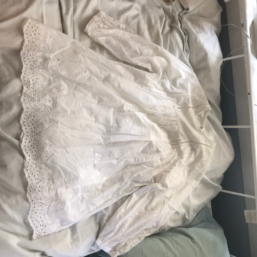 Urban outfitters white floral doll style dress